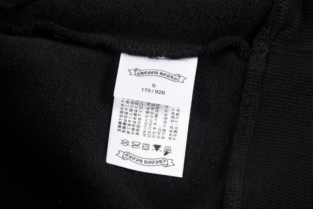 CHROME HEARTS WOOL WHITE CROSS SWEATSHIRT BLACK - Vanté®