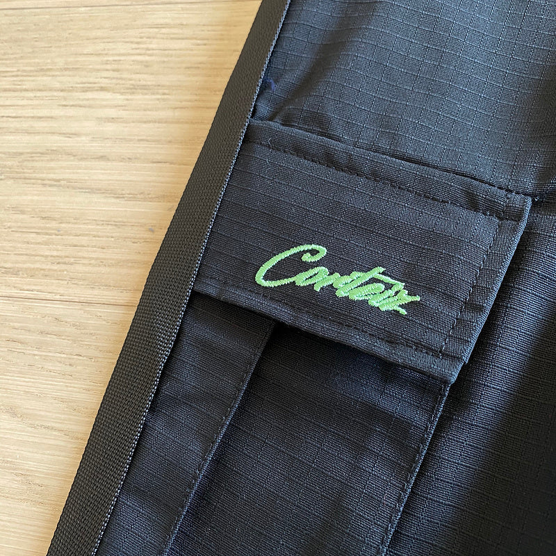 CORTEIZ ALCATRAZ CARGO PANTS BLACK/GREEN - Vanté®