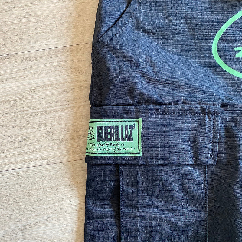 CORTEIZ ALCATRAZ CARGO PANTS BLACK/GREEN - Vanté®