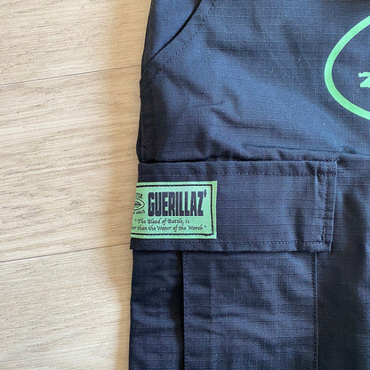 CORTEIZ ALCATRAZ CARGO PANTS BLACK/GREEN - Vanté®