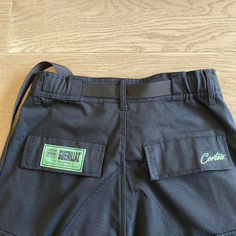 CORTEIZ ALCATRAZ CARGO PANTS BLACK/GREEN - Vanté®
