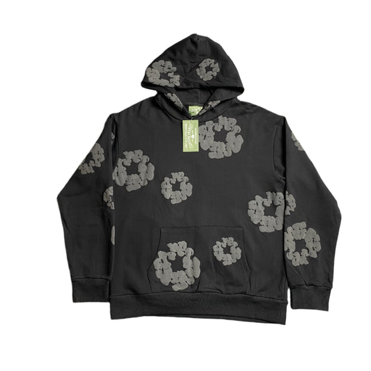 DENIM TEARS COTTON WREATH HOODIE MONOCHROME BLACK - Vanté®