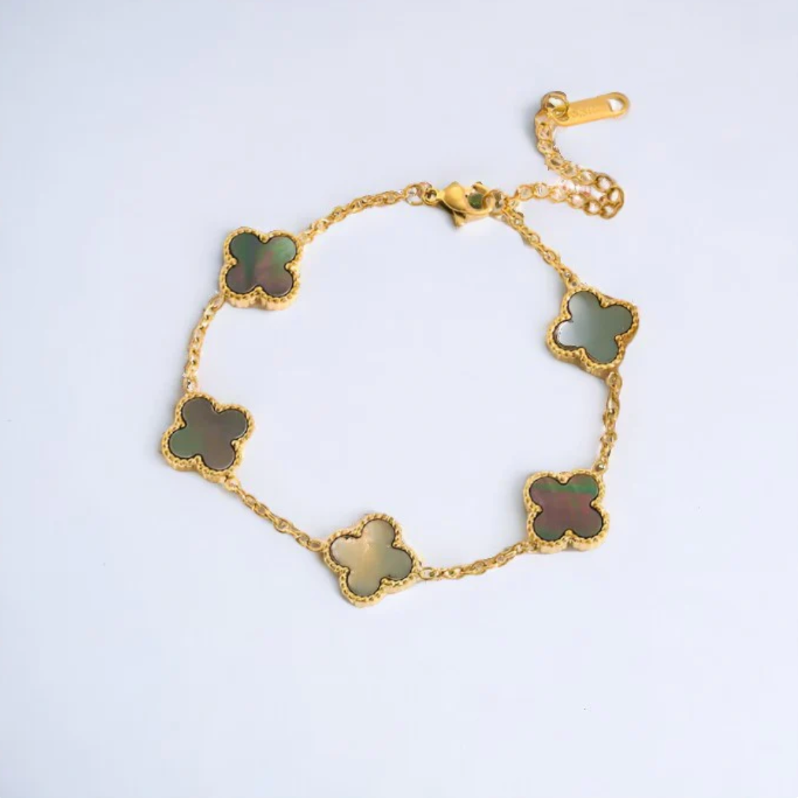 5 ★ CloverGlow™ Gold-Plated Bracelet - Vanté®