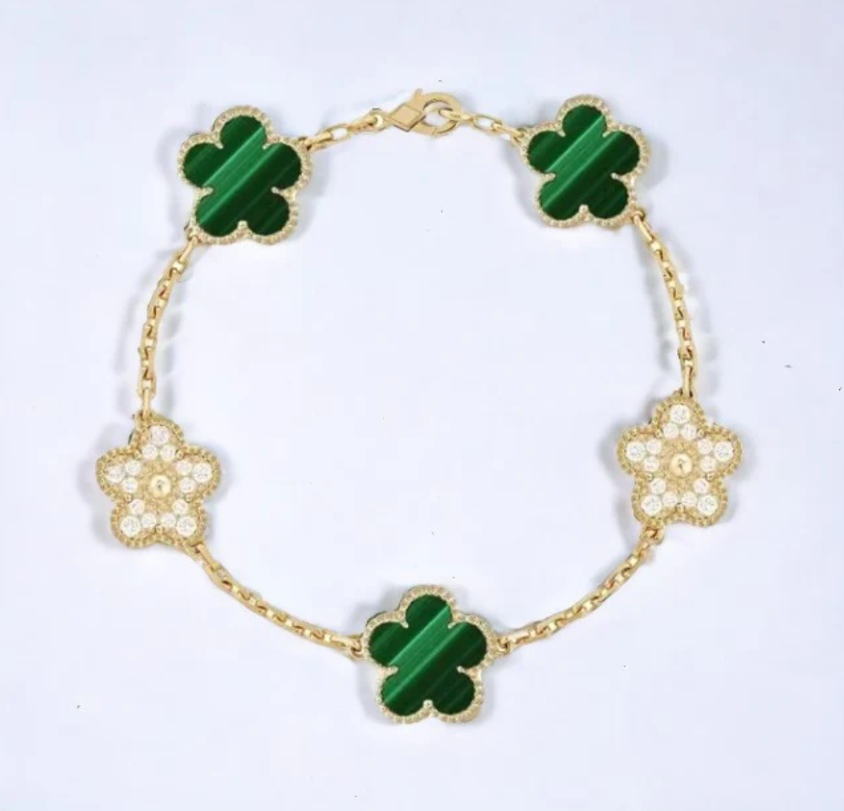 5 ★ CloverGlow™ Gold-Plated Bracelet - Vanté®