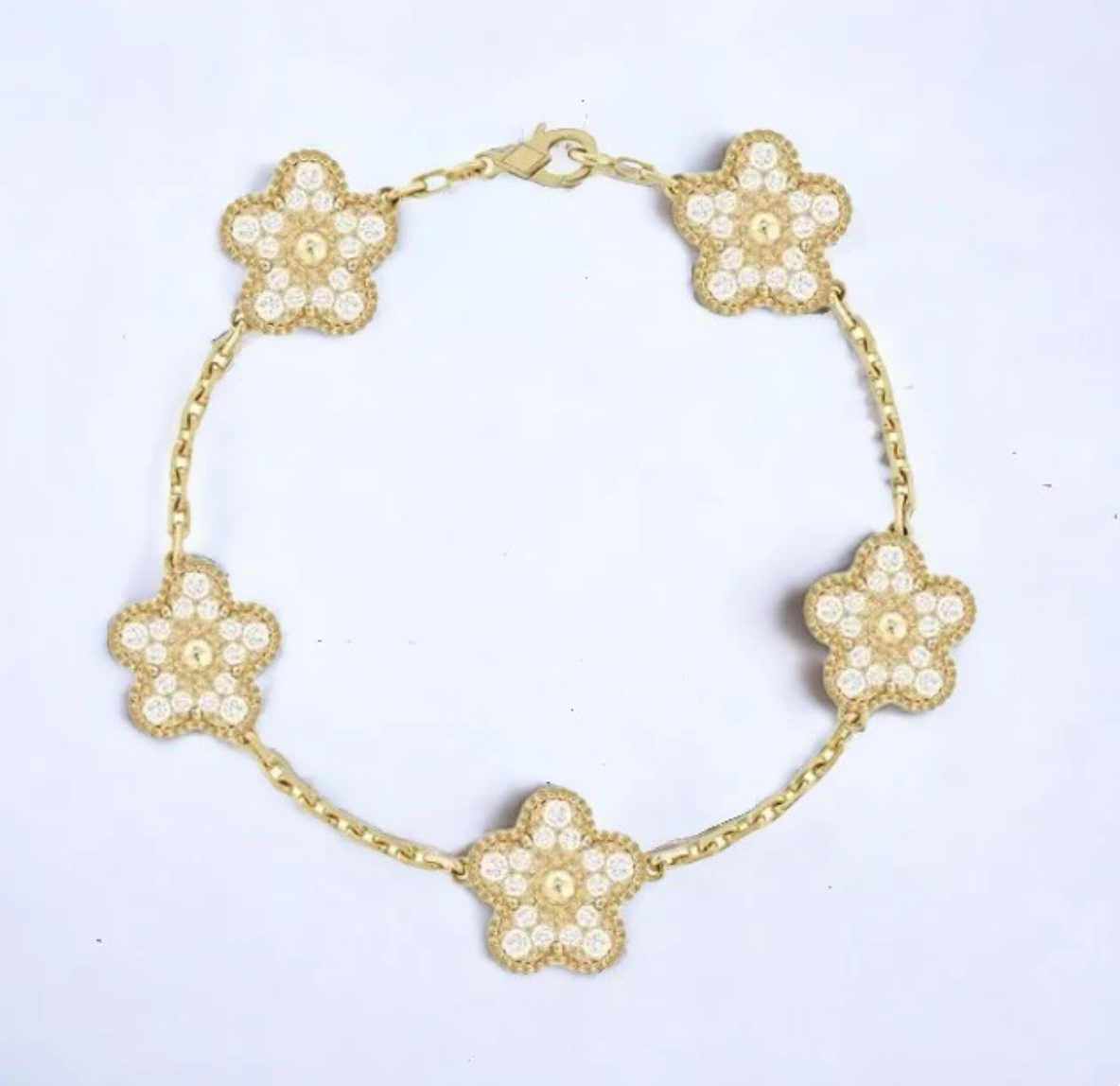 5 ★ CloverGlow™ Gold-Plated Bracelet - Vanté®