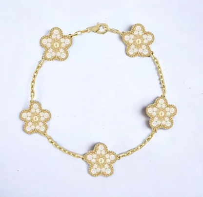 5 ★ CloverGlow™ Gold-Plated Bracelet - Vanté®