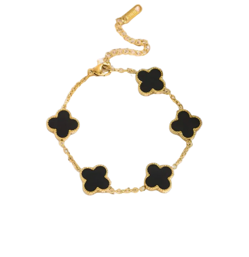 5 ★ CloverGlow™ Gold-Plated Bracelet - Vanté®