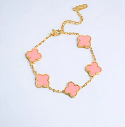 5 ★ CloverGlow™ Gold-Plated Bracelet - Vanté®