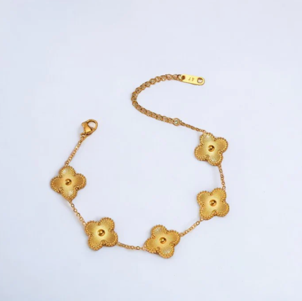 5 ★ CloverGlow™ Gold-Plated Bracelet - Vanté®