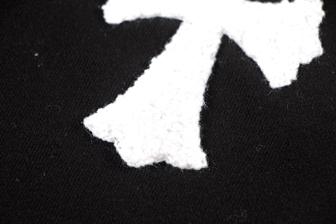 CHROME HEARTS WOOL WHITE CROSS SWEATSHIRT BLACK - Vanté®