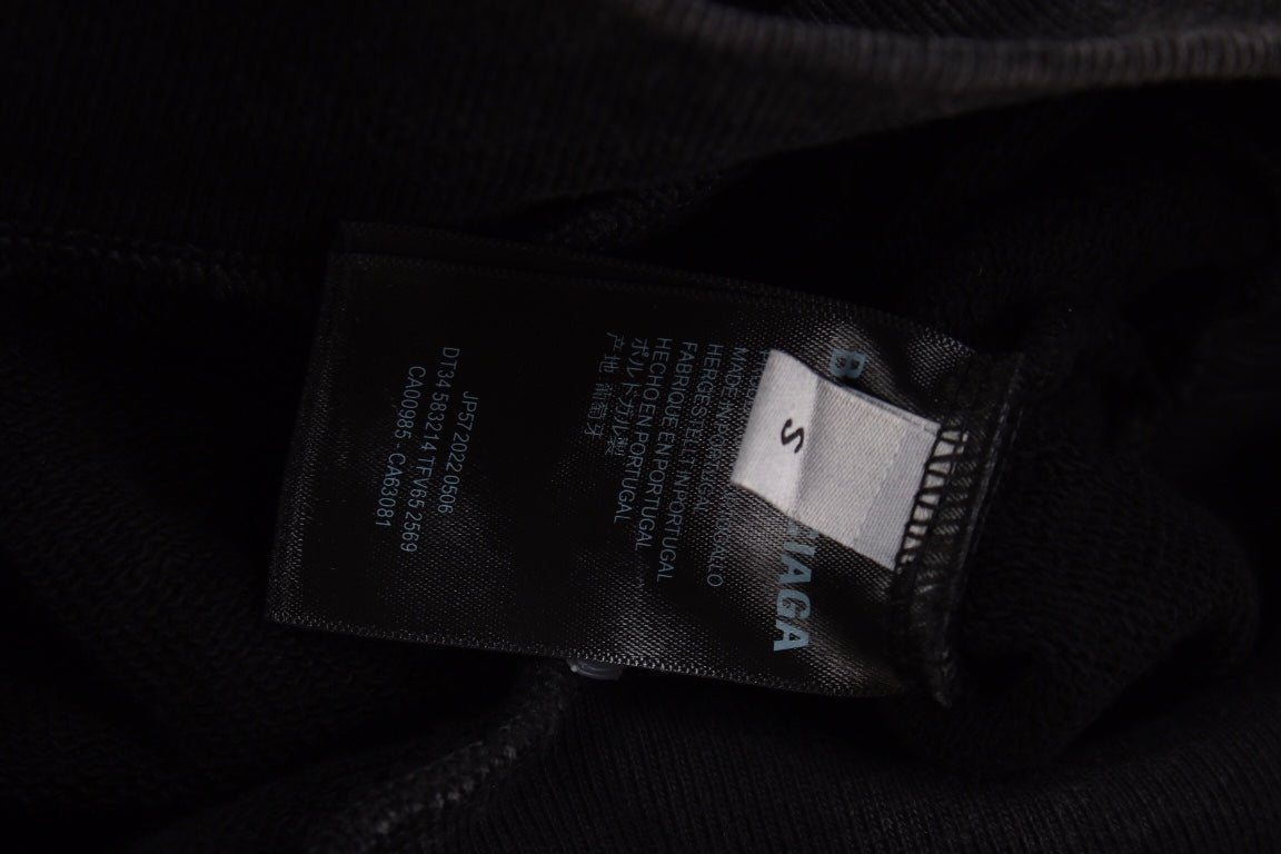Balenciaga Black Oversized Hoodie netstar