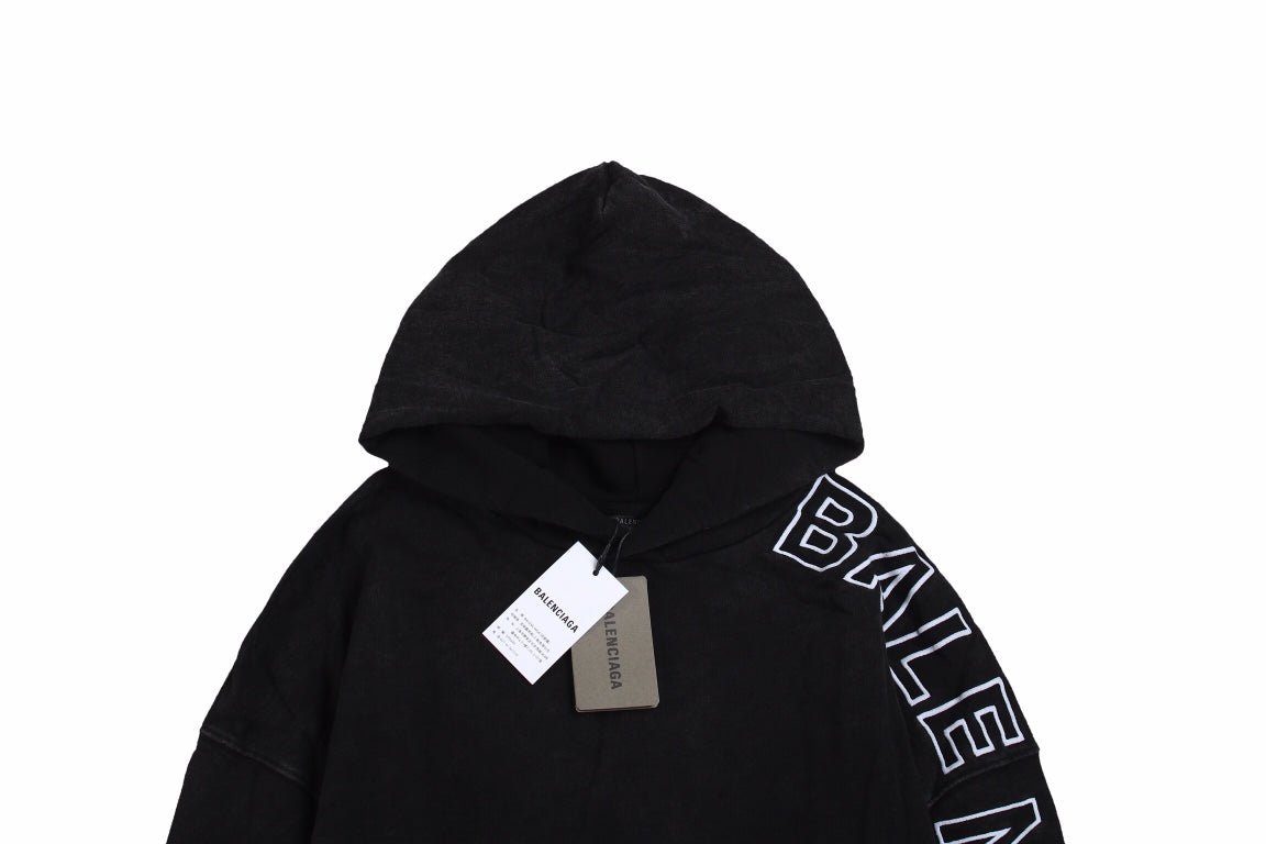 Balenciaga Black Oversized Hoodie netstar