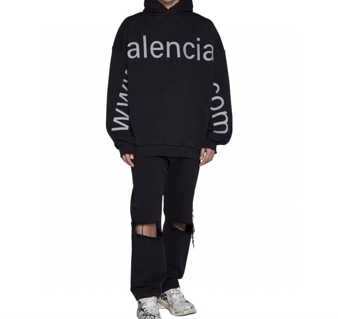 Balenciaga Black Oversized Hoodie netstar