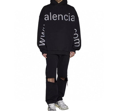 Balenciaga Black Oversized Hoodie netstar