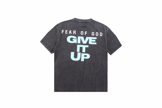 Fear of God T-Shirt with 'Give It Up' Text - Vanté®